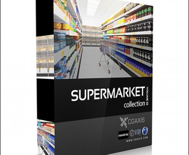 مدل سه بعدی سوپرمارکت