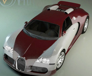 دانلود رایگان مدل سه بعدی ماشین Bugatti Veyron