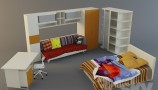 3DDD - Modern Furniture Childroom Set (2)