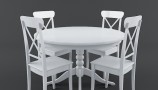 3DDD - Modern Table and Chair Set (6)