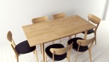 3DDD - Modern Table and Chair Set (7)