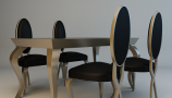 3DDD - Classic Table and Chair (2)