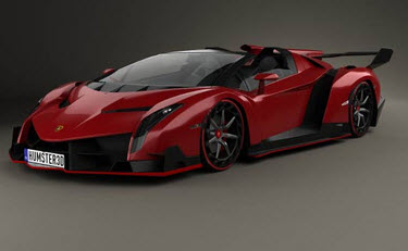 مدل سه بعدی ماشین Lamborghini Veneno Roadster 2014