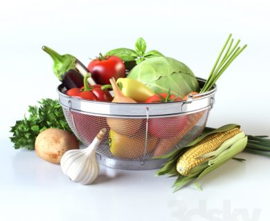 مدل سه بعدی سبزیجات