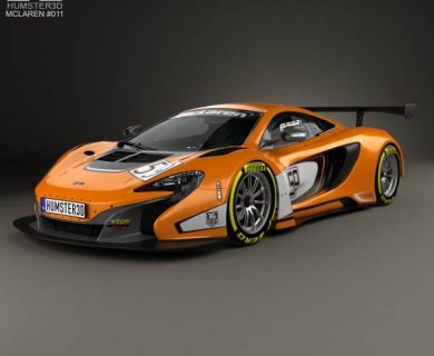 مدل سه بعدی ماشین McLaren 650S GT3 2015