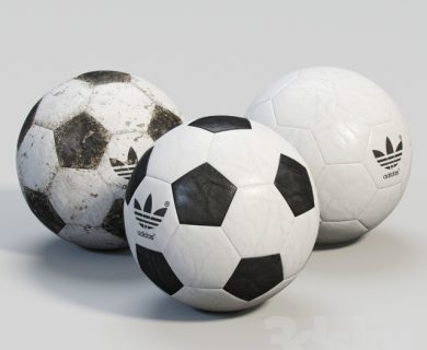 مدل سه بعدی توپ فوتبال