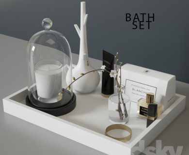 مدل سه بعدی لوازم حمام