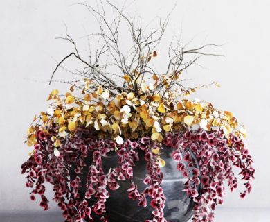 مدل سه بعدی گل و گلدان
