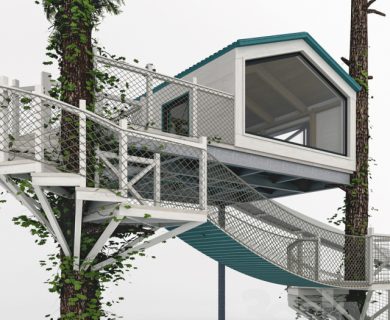مدل سه بعدی خانه جنگلی