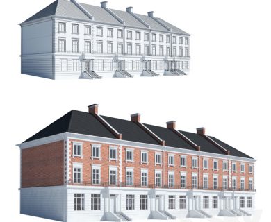 مدل سه بعدی ساختمان