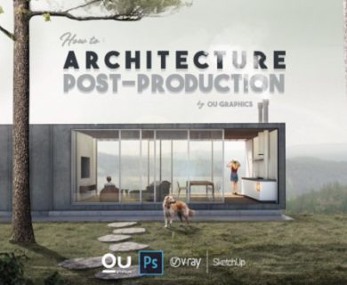 آموزش پست پروداکشن صحنه معماری در فتوشاپ
