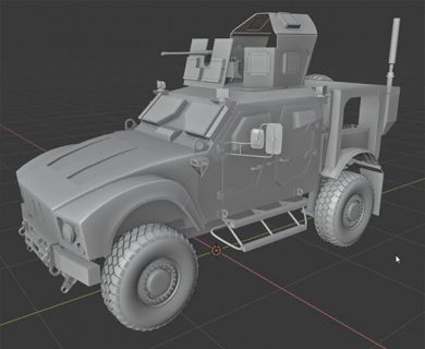 آموزش ساخت ماشین جنگی در Blender 2.8