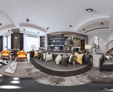 صحنه داخلی Living Room D18 از Interior Design 2019