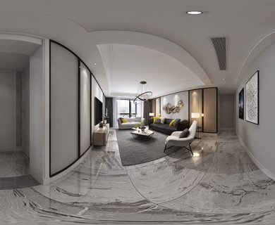 صحنه داخلی Living Room I136 از Interior Design 2019