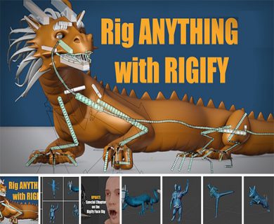 آموزش ریگ بندی با Rigify در Blender