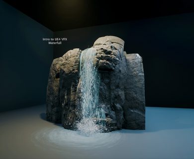آموزش ایجاد آبشار در Unreal Engine 4