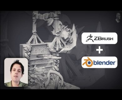 آموزش مجسمه سازی برای چاپ سه بعدی در Zbrush 2020 و Blender
