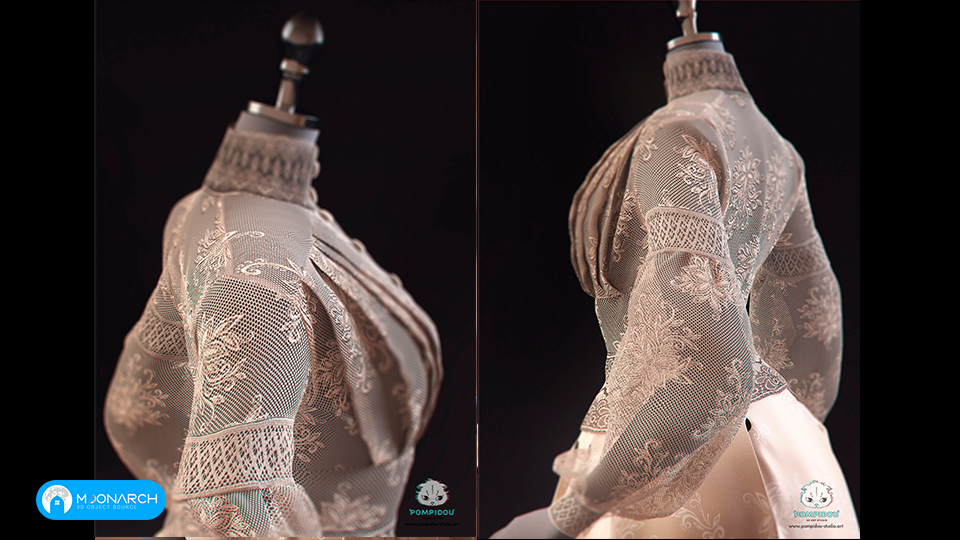 Tutorial on creating lace dress in Marvelous designer