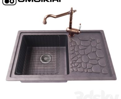 مدل سه بعدی سینک ظرفشویی