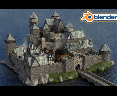 آموزش ایجاد قلعه قرون وسطی در Blender 2.9