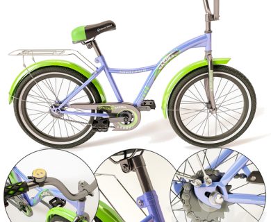 مدل سه بعدی دوچرخه کودک