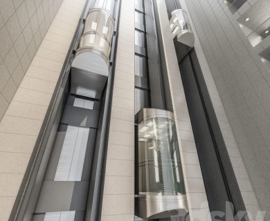 مدل سه بعدی آسانسور
