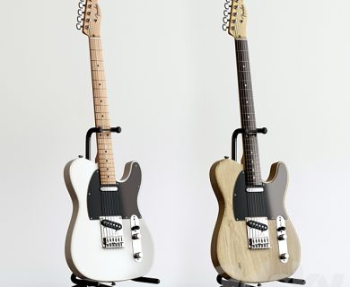 مدل سه بعدی گیتار