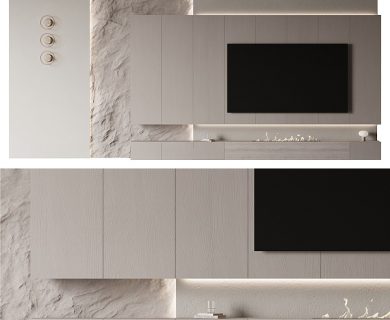 مدل سه بعدی میز تلویزیون کلاسیک