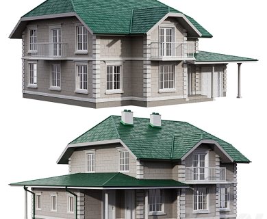 مدل سه بعدی ساختمان