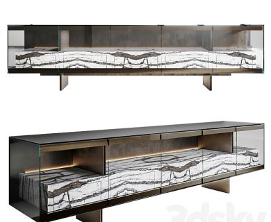 مدل سه بعدی میز تلویزیون کلاسیک