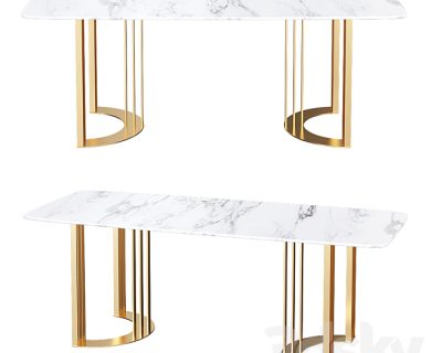 مدل سه بعدی میز و صندلی