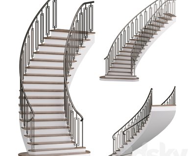 مدل سه بعدی پله کلاسیک مدل سه بعدی پله کلاسیک