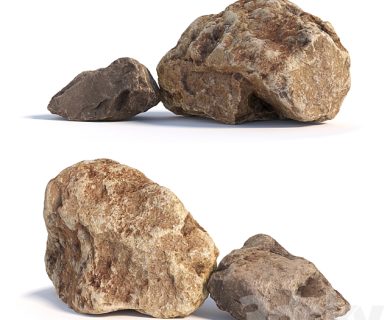 مدل سه بعدی سنگ