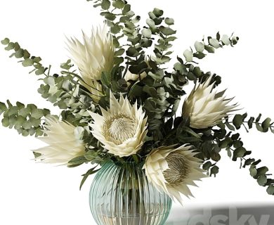 مدل سه بعدی گل و گلدان مدل سه بعدی گل و گلدان