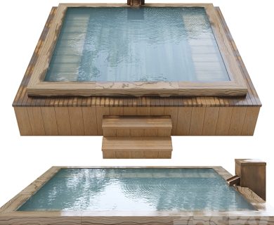 مدل سه بعدی استخر مدل سه بعدی استخر