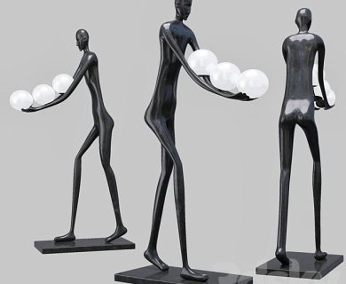 مدل سه بعدی چراغ رومیزی مدرن