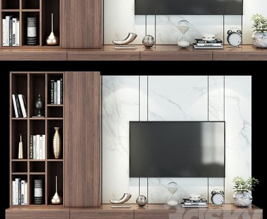مدل سه بعدی میز تلویزیون کلاسیک