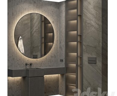 مدل سه بعدی لوازم حمام