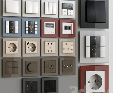 مدل سه بعدی ست پریز برق