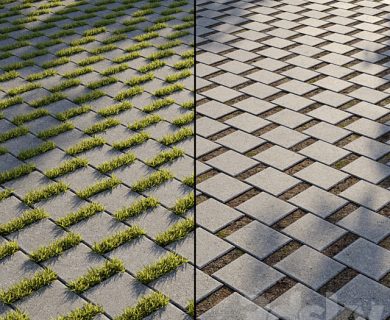 مدل سه بعدی آسفالت