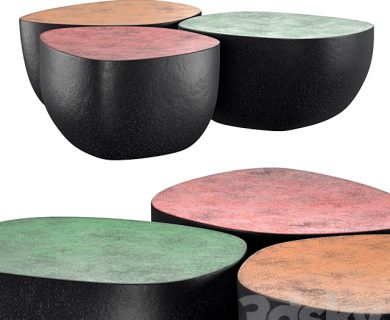 مدل سه بعدی میز و صندلی