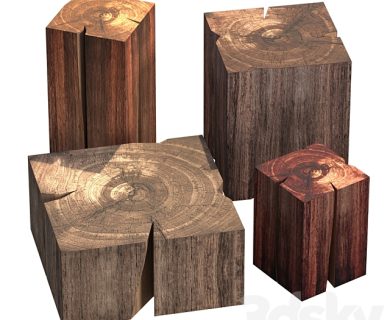 مدل سه بعدی میز و صندلی