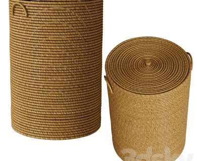 مدل سه بعدی سبد چوبی