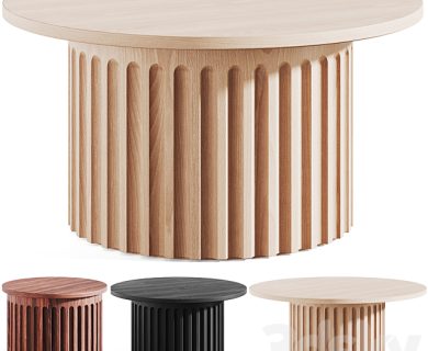 مدل سه بعدی میز و صندلی