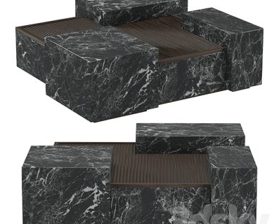 مدل سه بعدی میز و صندلی