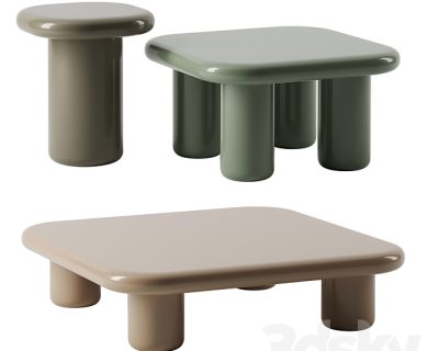 مدل سه بعدی میز و صندلی