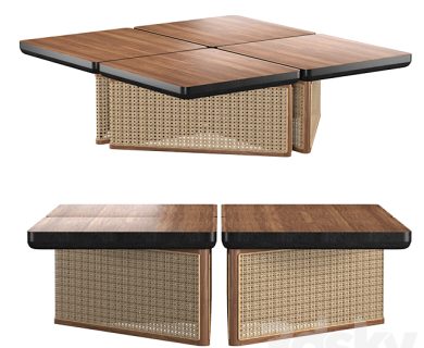 مدل سه بعدی میز و صندلی