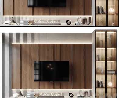 مدل سه بعدی میز تلویزیون کلاسیک