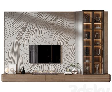 مدل سه بعدی میز تلویزیون کلاسیک