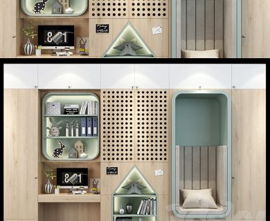 مدل سه بعدی میز تلویزیون کلاسیک